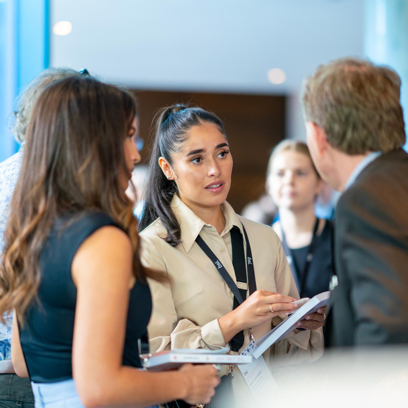 BSI associates at a conference